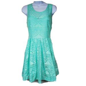 Three Hearts Womens A Line Blue Sleeveless Dress Size M